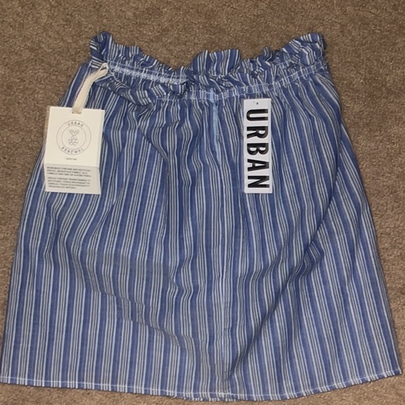 Urban Outfitters Renewal One of a Kind Blue Striped Skirt - Picture 2 of 2